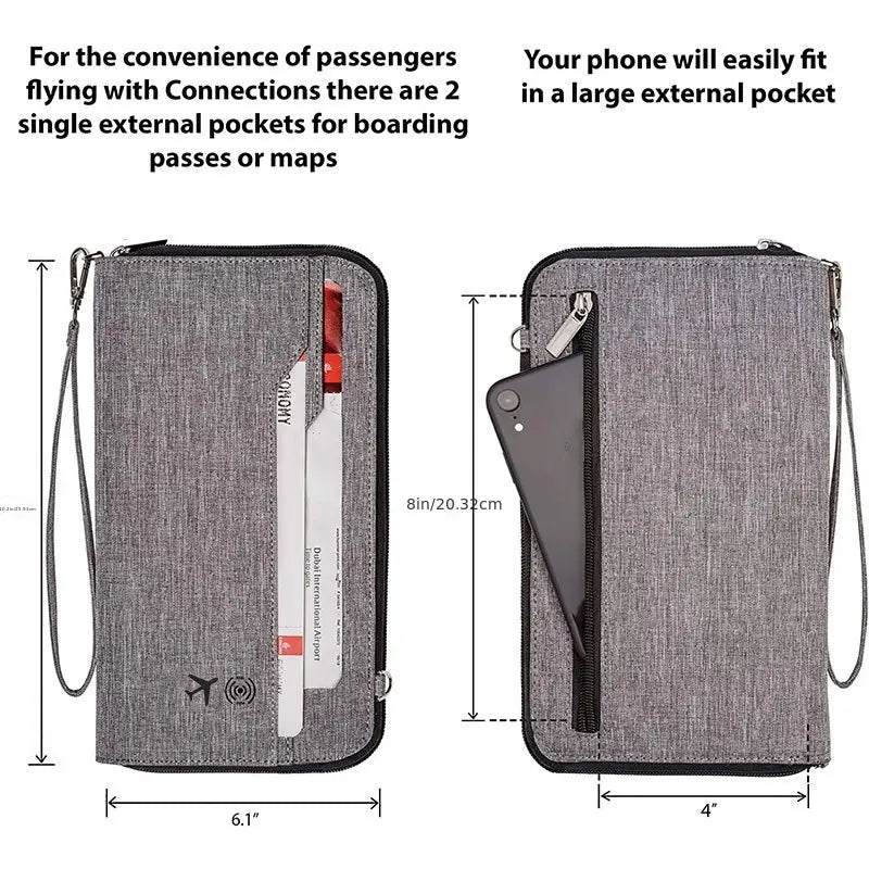 TRAVEL DOCUMENT STORAGE BAG
