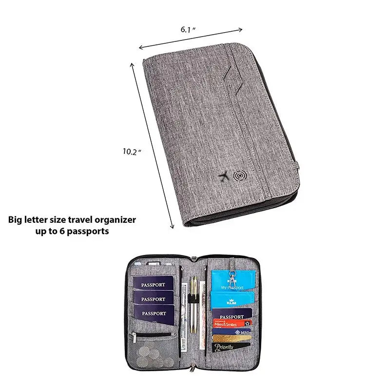 TRAVEL DOCUMENT STORAGE BAG