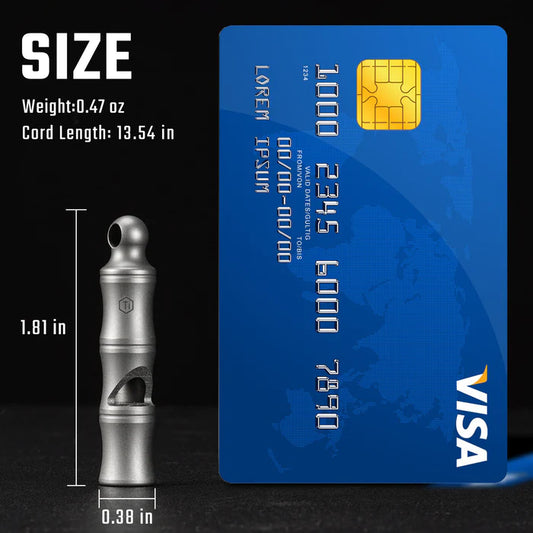 Titanium EDC Whistle