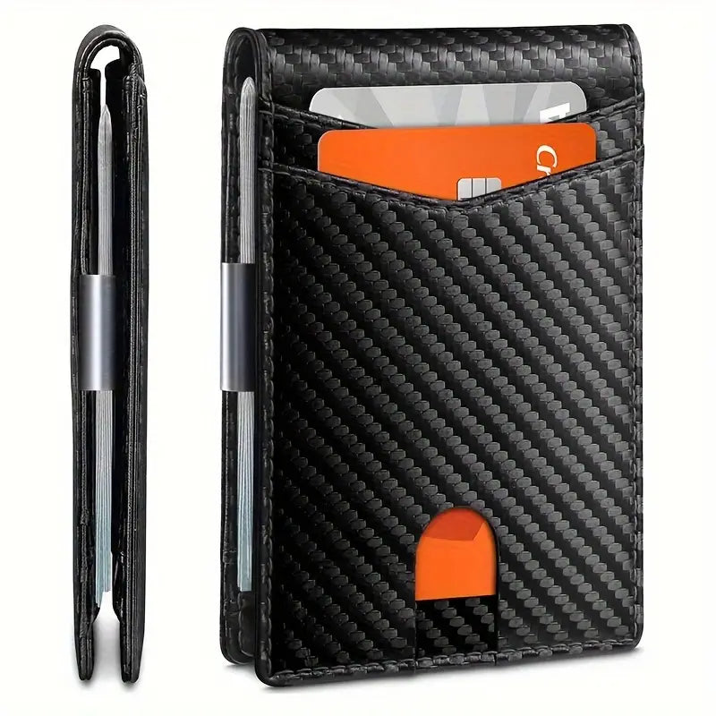 WALLET + MONEY & CARD CLIP + RFID BLOCKER