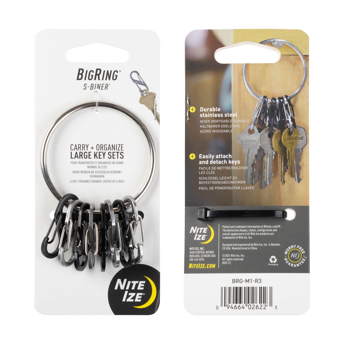 KEYRING STEEL - S-BINERS