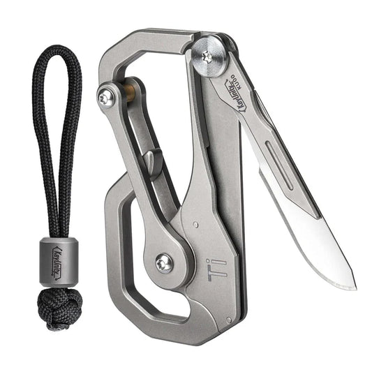Multifunctional Carabiner Clip with Blade
