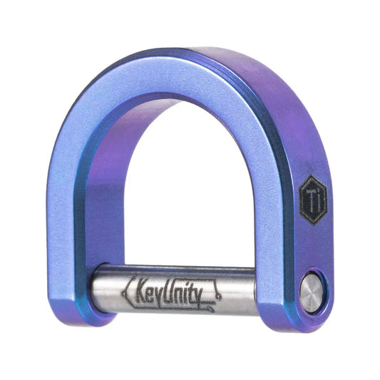 TITANIUM D SHAPED KEY RING