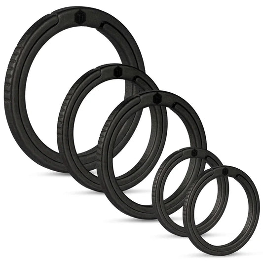TITANIUM ALLOY KEY RING SET (1L+2M+2S)