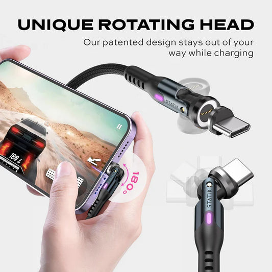 Magnetic Charging Cable - 100W USB A/C + Iphone
