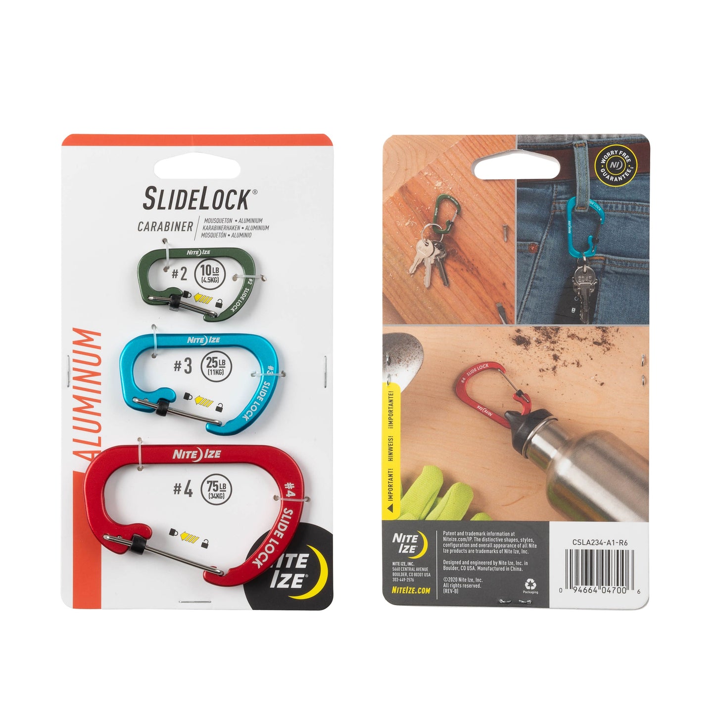 CARABINER WITH SLIDELOCK