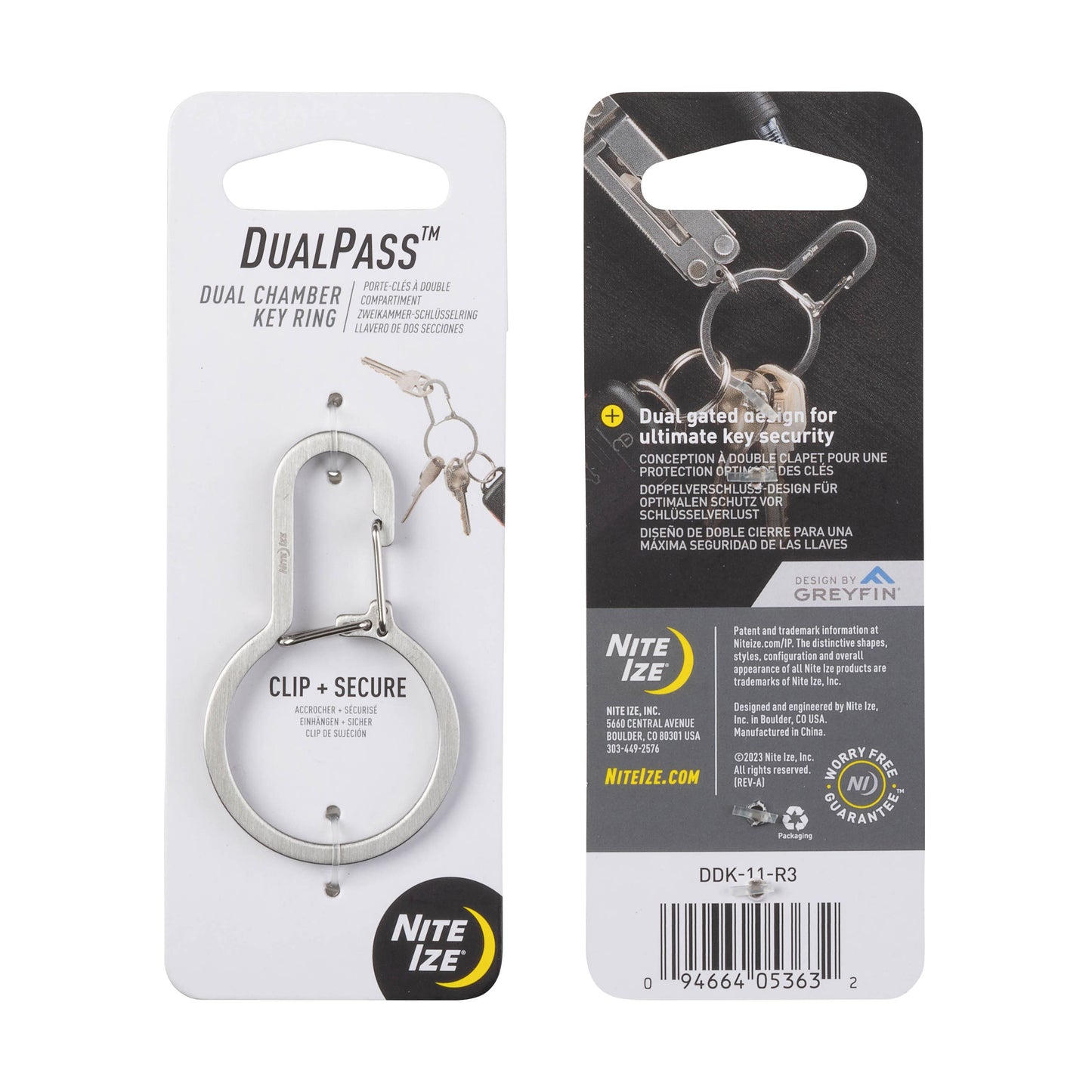 DUAL CHAMBER KEY RING - DUALPASS