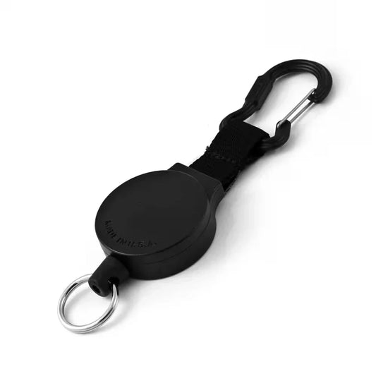 RETRACTABLE CARABINER ID HOLDER / KEYCHAIN