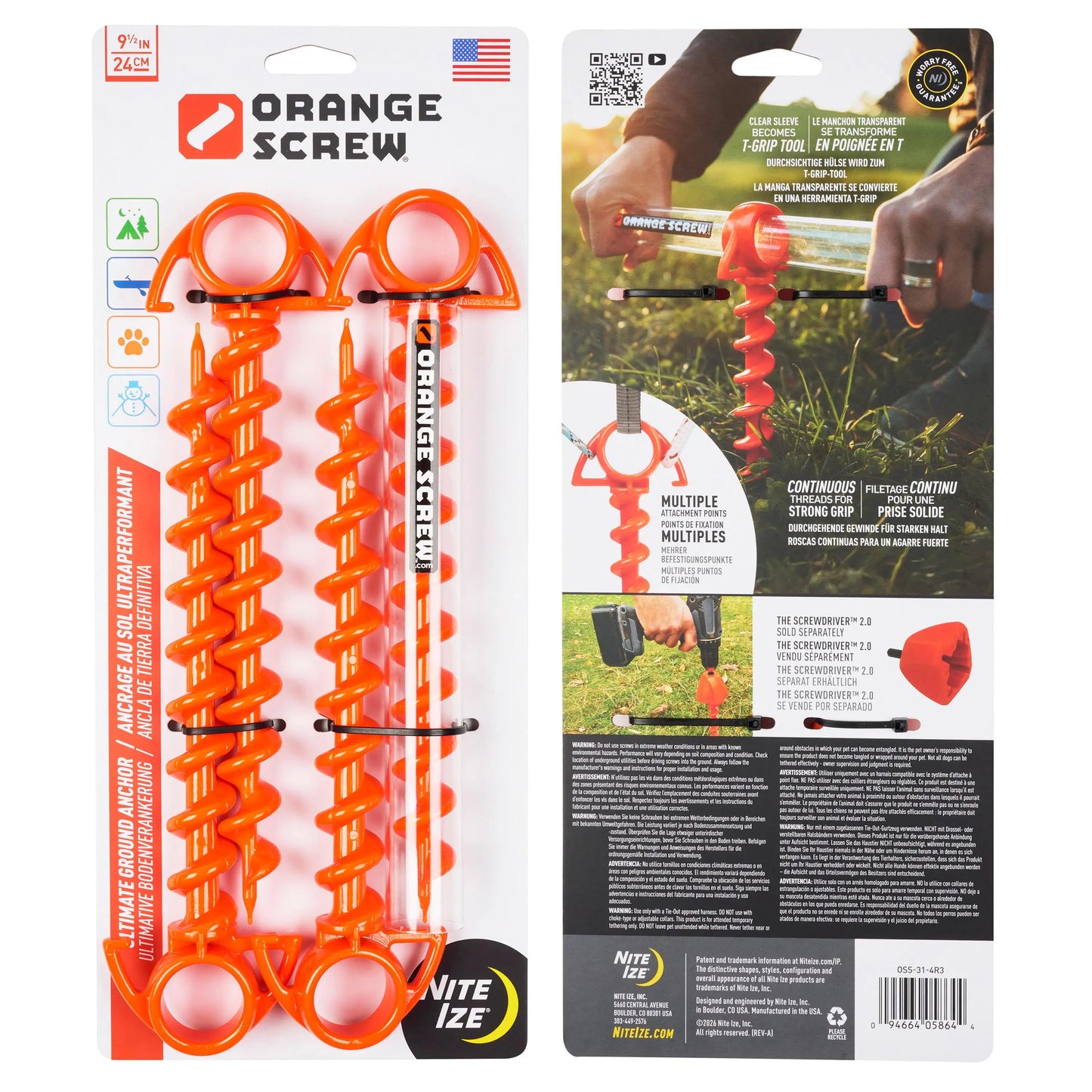 ORANGE SCREW ULTIMATE GROUND ANCHOR