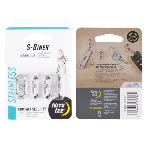 S-BINER® NANOLOCK™ - 4 PACK