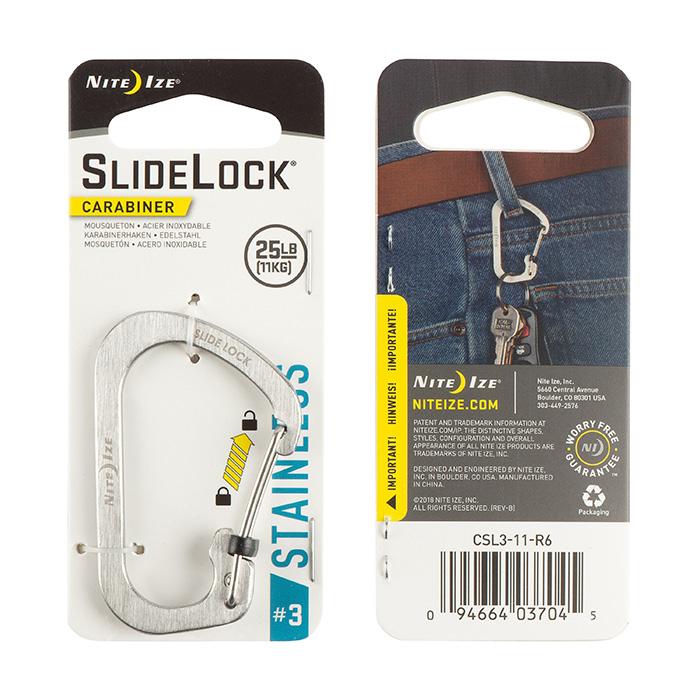 CARABINER WITH SLIDELOCK (SS)