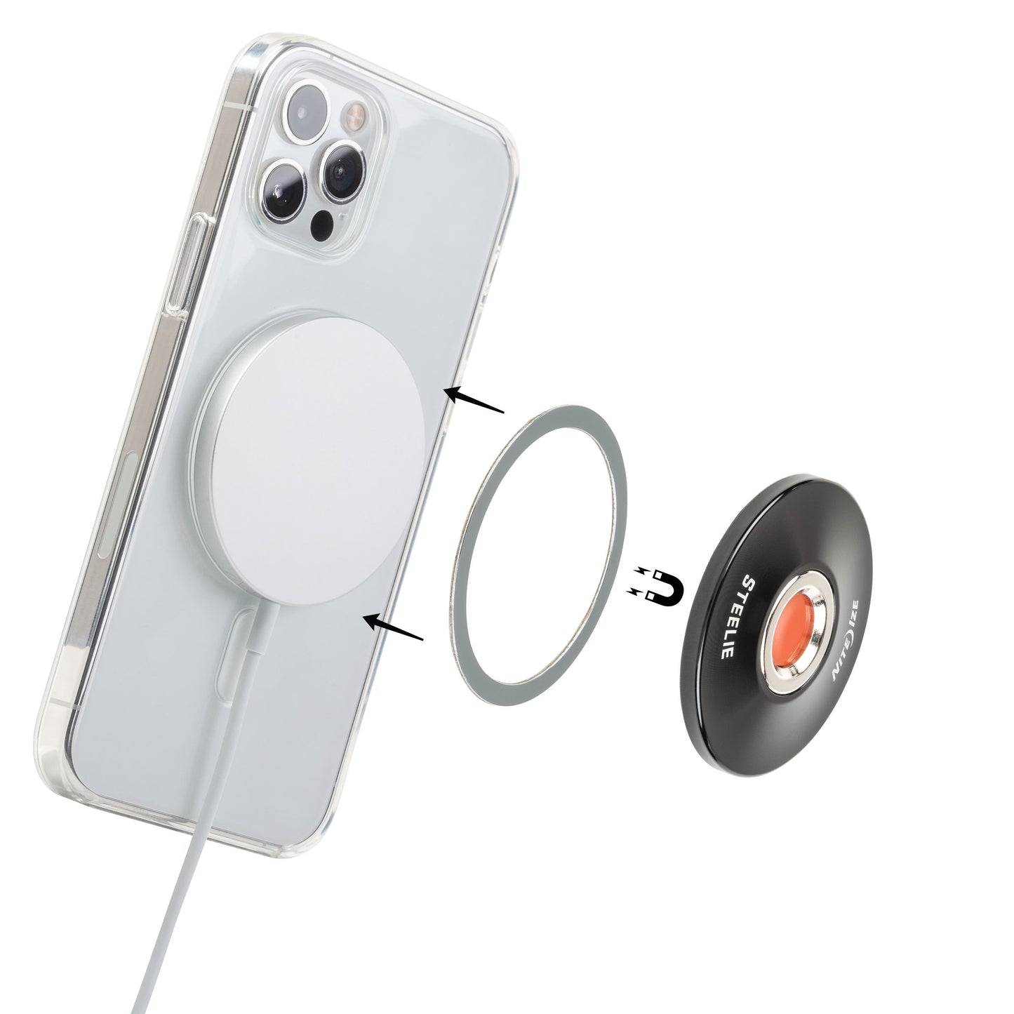 ORBITER PLUS MAGNETIC SOCKET + METAL RING - STEELIE