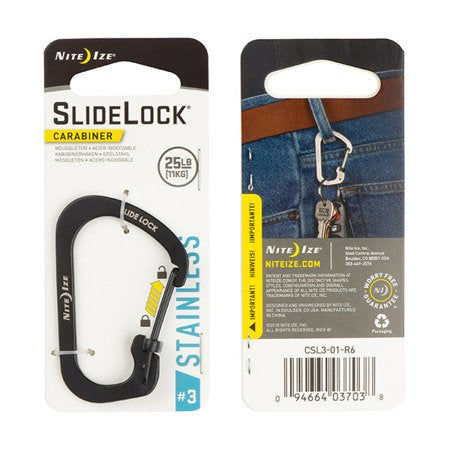 CARABINER WITH SLIDELOCK (SS)