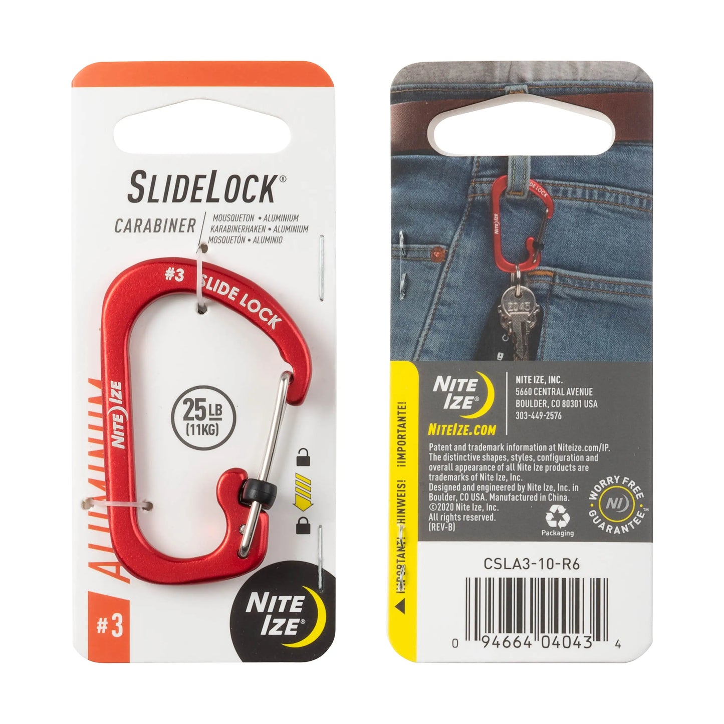 CARABINER WITH SLIDELOCK