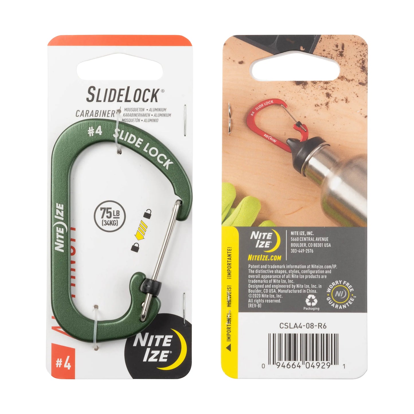 CARABINER WITH SLIDELOCK