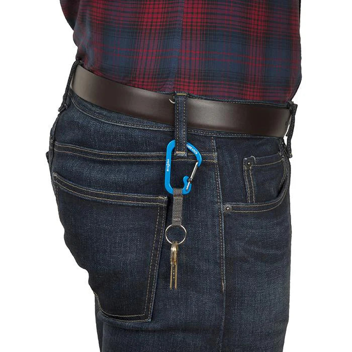 CARABINER KEYRING & SLIDE LOCK