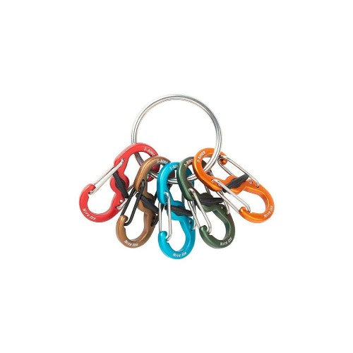 KEYRING LOCKER WITH S-BINER (ALUMINIUM)