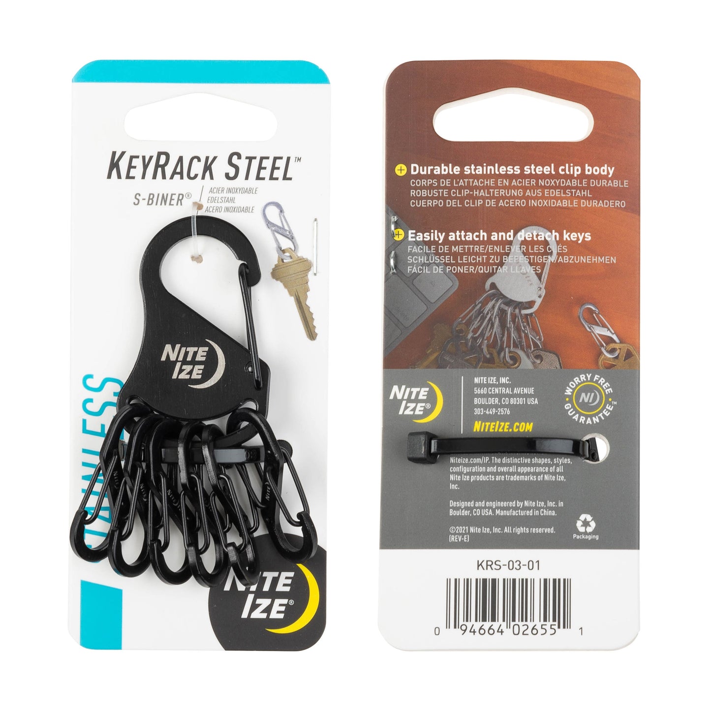 KEYRACK STEEL S-BINERS