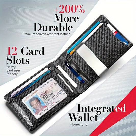 WALLET + MONEY & CARD CLIP + RFID BLOCKER