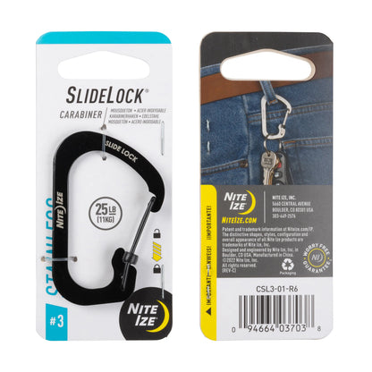 CARABINER WITH SLIDELOCK