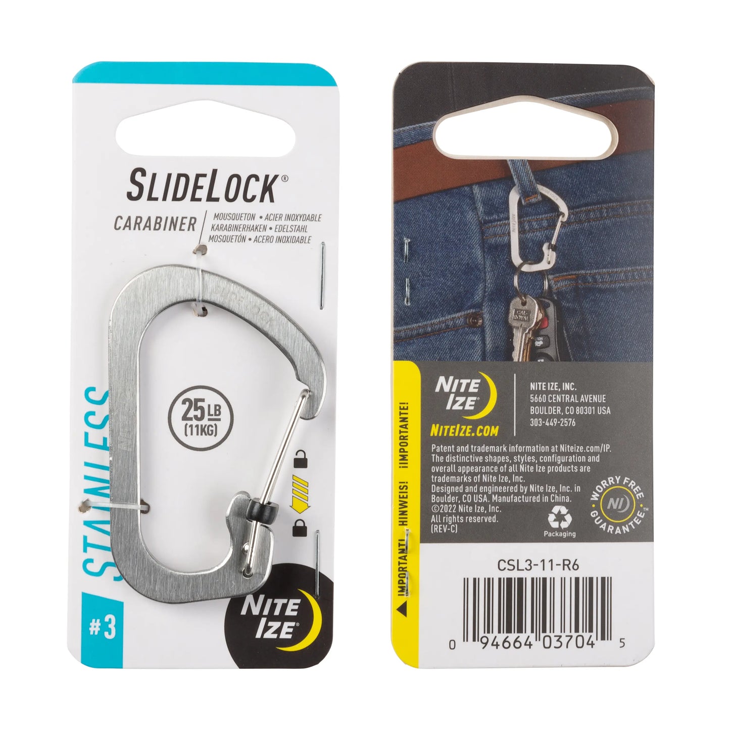 CARABINER WITH SLIDELOCK