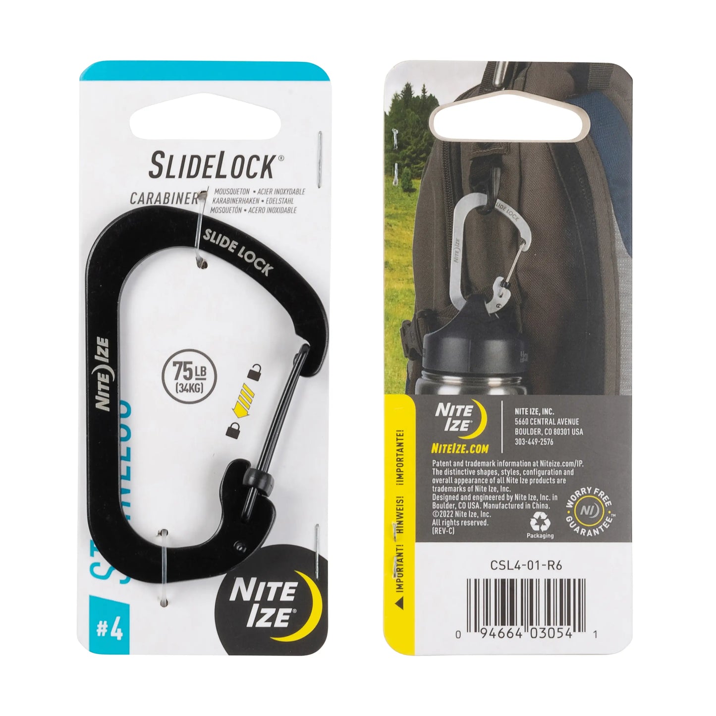 CARABINER WITH SLIDELOCK