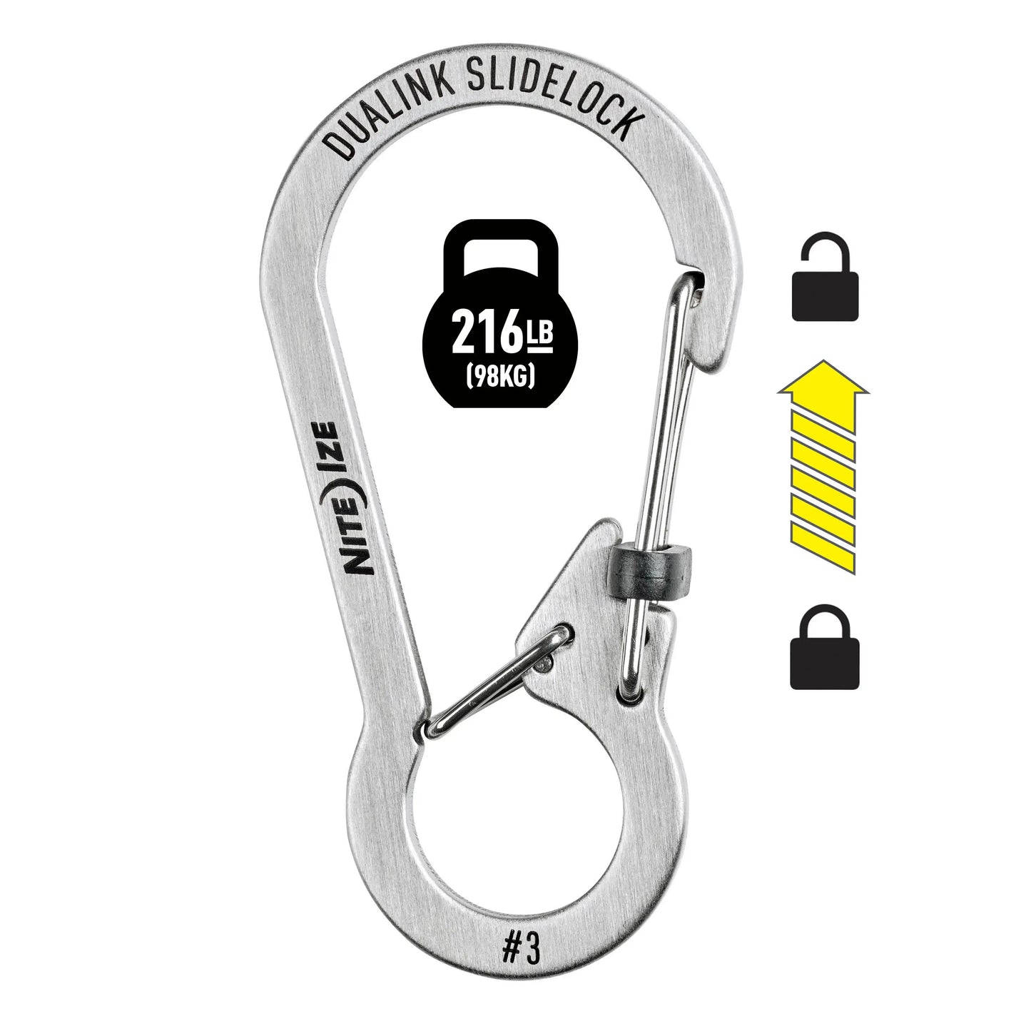 CARABINER DUALINK SLIDELOCK DUAL CHAMBER