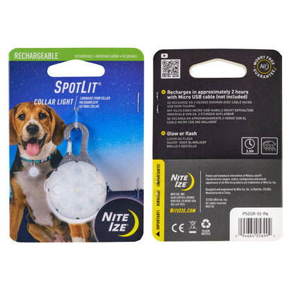 SPOTLIT® RECHARGEABLE COLLAR LIGHT