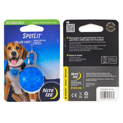 SPOTLIT® RECHARGEABLE COLLAR LIGHT