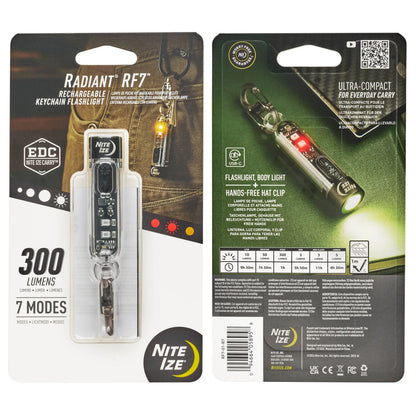 RADIANT RF7 RECHARGEABLE KEYCHAIN FLASHLIGHT