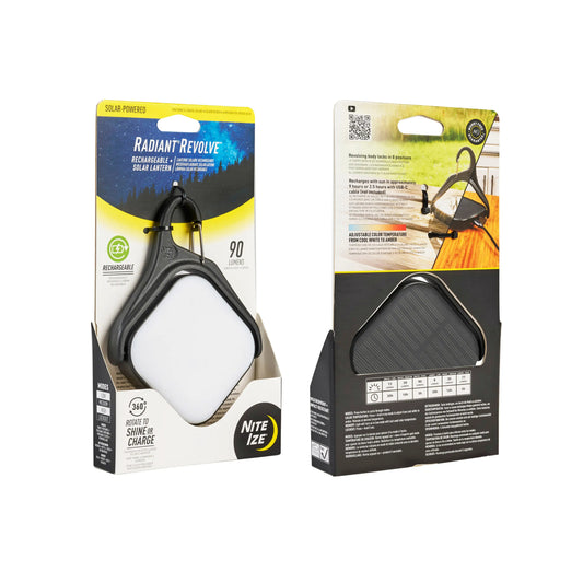 RADIANT® REVOLVE™ RECHARGEABLE + SOLAR LANTERN