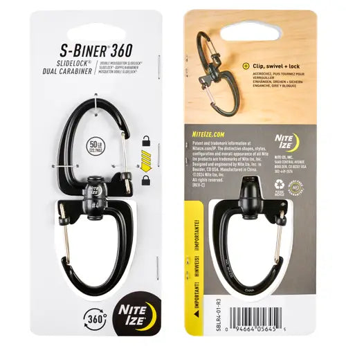 S-BINER® 360 SLIDELOCK® DUAL CARABINER