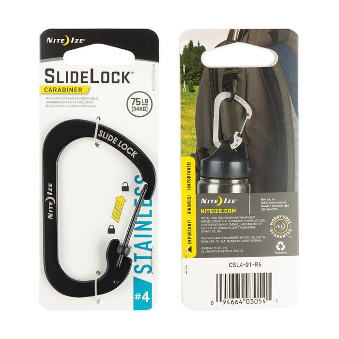 CARABINER WITH SLIDELOCK (SS)