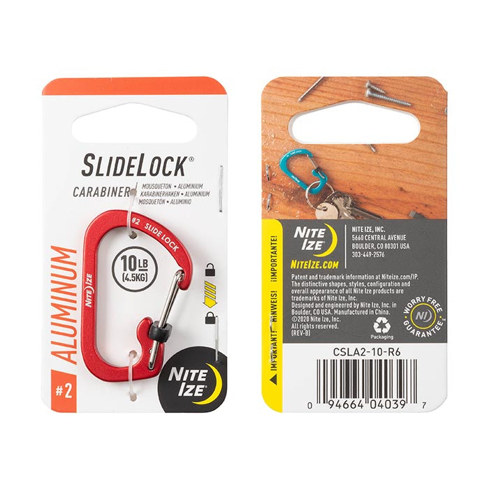 CARABINER WITH SLIDELOCK (ALU)