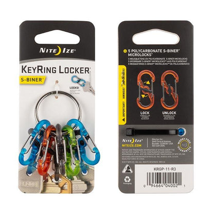 Key ring Locker with S-Biner KeyRacks  (SS).