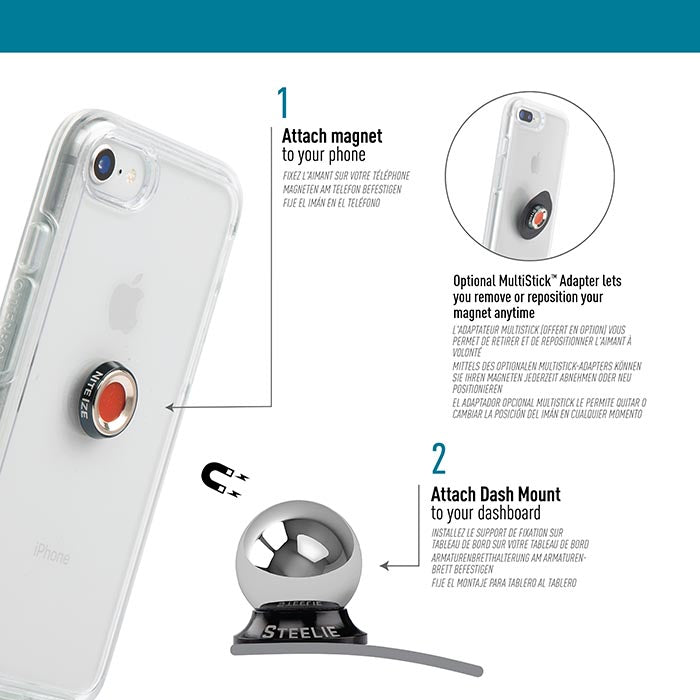 STEELIE HOLDER - MAGNETIC SOCKET 'PLUS'
