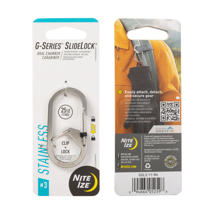 G-BINERS DUAL CHAMBER - SLIDELOCKKEYRING MICROLINK