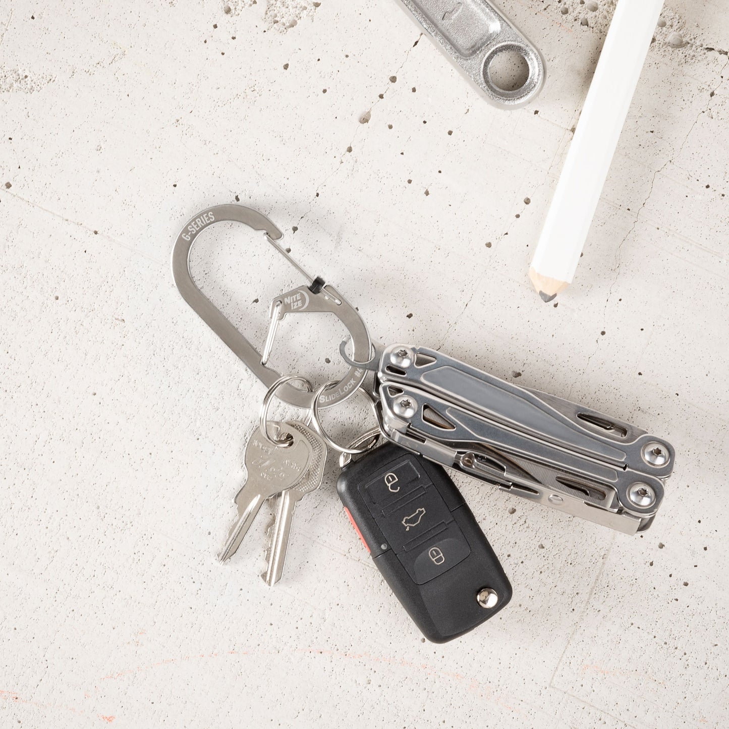 G-BINERS DUAL CHAMBER - SLIDELOCKKEYRING MICROLINK