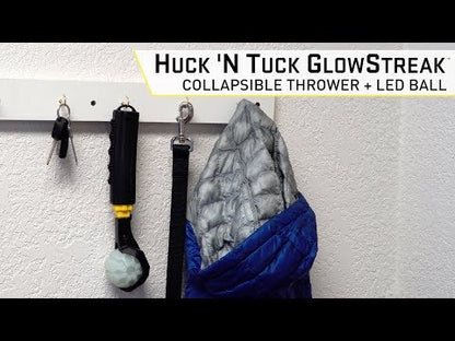 Huck 'N Tuck GlowStreak Collapsible Thrower + LED Ball