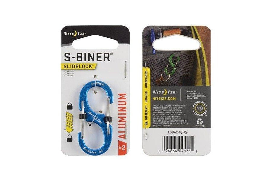 S-BINER WITH LOCK ( ALUMINIUM)